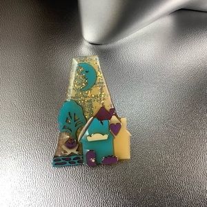 Lucinda house with moon brooch